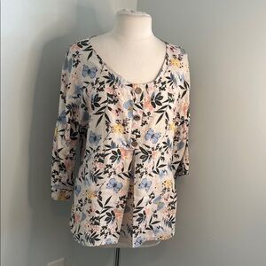 Floral Button-Up Blouse